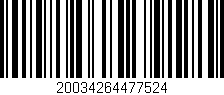 Código de barras (EAN, GTIN, SKU, ISBN): '20034264477524'