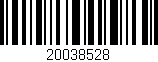 Código de barras (EAN, GTIN, SKU, ISBN): '20038528'