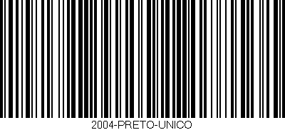 Código de barras (EAN, GTIN, SKU, ISBN): '2004-PRETO-UNICO'