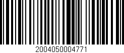 Código de barras (EAN, GTIN, SKU, ISBN): '2004050004771'
