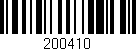 Código de barras (EAN, GTIN, SKU, ISBN): '200410'