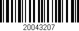 Código de barras (EAN, GTIN, SKU, ISBN): '20043207'