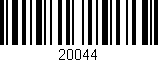 Código de barras (EAN, GTIN, SKU, ISBN): '20044'