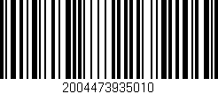 Código de barras (EAN, GTIN, SKU, ISBN): '2004473935010'
