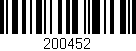 Código de barras (EAN, GTIN, SKU, ISBN): '200452'