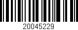 Código de barras (EAN, GTIN, SKU, ISBN): '20045229'