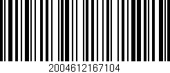 Código de barras (EAN, GTIN, SKU, ISBN): '2004612167104'