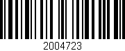 Código de barras (EAN, GTIN, SKU, ISBN): '2004723'