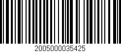 Código de barras (EAN, GTIN, SKU, ISBN): '2005000035425'
