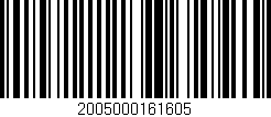 Código de barras (EAN, GTIN, SKU, ISBN): '2005000161605'