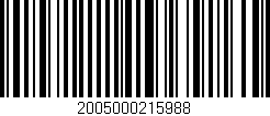 Código de barras (EAN, GTIN, SKU, ISBN): '2005000215988'