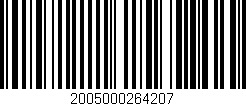 Código de barras (EAN, GTIN, SKU, ISBN): '2005000264207'