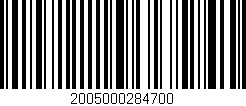 Código de barras (EAN, GTIN, SKU, ISBN): '2005000284700'