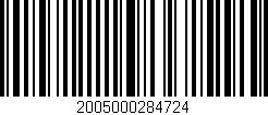 Código de barras (EAN, GTIN, SKU, ISBN): '2005000284724'