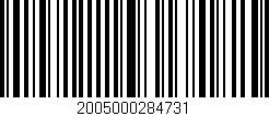 Código de barras (EAN, GTIN, SKU, ISBN): '2005000284731'