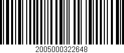 Código de barras (EAN, GTIN, SKU, ISBN): '2005000322648'