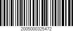 Código de barras (EAN, GTIN, SKU, ISBN): '2005000325472'