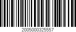 Código de barras (EAN, GTIN, SKU, ISBN): '2005000325557'