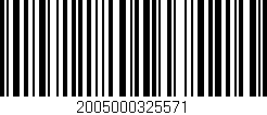 Código de barras (EAN, GTIN, SKU, ISBN): '2005000325571'