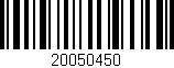 Código de barras (EAN, GTIN, SKU, ISBN): '20050450'