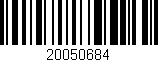 Código de barras (EAN, GTIN, SKU, ISBN): '20050684'