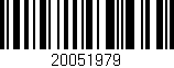 Código de barras (EAN, GTIN, SKU, ISBN): '20051979'