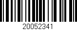 Código de barras (EAN, GTIN, SKU, ISBN): '20052341'