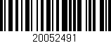 Código de barras (EAN, GTIN, SKU, ISBN): '20052491'