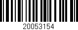 Código de barras (EAN, GTIN, SKU, ISBN): '20053154'