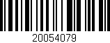 Código de barras (EAN, GTIN, SKU, ISBN): '20054079'