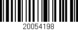 Código de barras (EAN, GTIN, SKU, ISBN): '20054198'