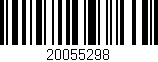 Código de barras (EAN, GTIN, SKU, ISBN): '20055298'