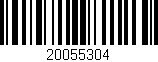 Código de barras (EAN, GTIN, SKU, ISBN): '20055304'