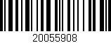 Código de barras (EAN, GTIN, SKU, ISBN): '20055908'