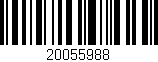 Código de barras (EAN, GTIN, SKU, ISBN): '20055988'
