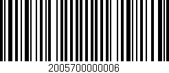 Código de barras (EAN, GTIN, SKU, ISBN): '2005700000006'