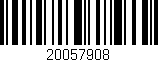 Código de barras (EAN, GTIN, SKU, ISBN): '20057908'