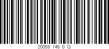 Código de barras (EAN, GTIN, SKU, ISBN): '20059_146_0_G'