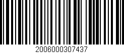 Código de barras (EAN, GTIN, SKU, ISBN): '2006000307437'