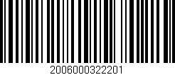 Código de barras (EAN, GTIN, SKU, ISBN): '2006000322201'