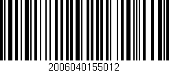 Código de barras (EAN, GTIN, SKU, ISBN): '2006040155012'