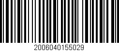 Código de barras (EAN, GTIN, SKU, ISBN): '2006040155029'