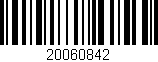 Código de barras (EAN, GTIN, SKU, ISBN): '20060842'