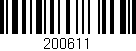 Código de barras (EAN, GTIN, SKU, ISBN): '200611'