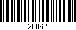 Código de barras (EAN, GTIN, SKU, ISBN): '20062'