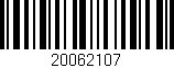 Código de barras (EAN, GTIN, SKU, ISBN): '20062107'