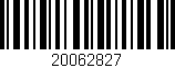 Código de barras (EAN, GTIN, SKU, ISBN): '20062827'