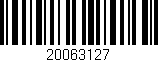 Código de barras (EAN, GTIN, SKU, ISBN): '20063127'