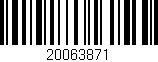 Código de barras (EAN, GTIN, SKU, ISBN): '20063871'