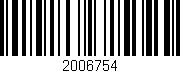 Código de barras (EAN, GTIN, SKU, ISBN): '2006754'